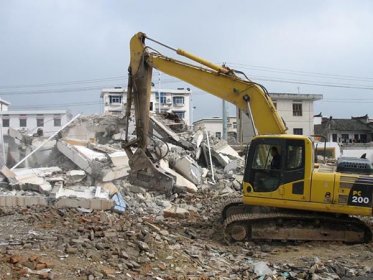 濟南北側18間門頭房被拆，總拆除面積達3500余平