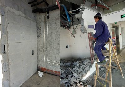 魯商國(guó)奧城墻體拆除案例